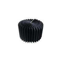 Espositore pieghevole nero con vassoio in acrilico  H200mm