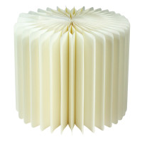 Espositore pieghevole bianco con vassoio in acrilico  H400mm
