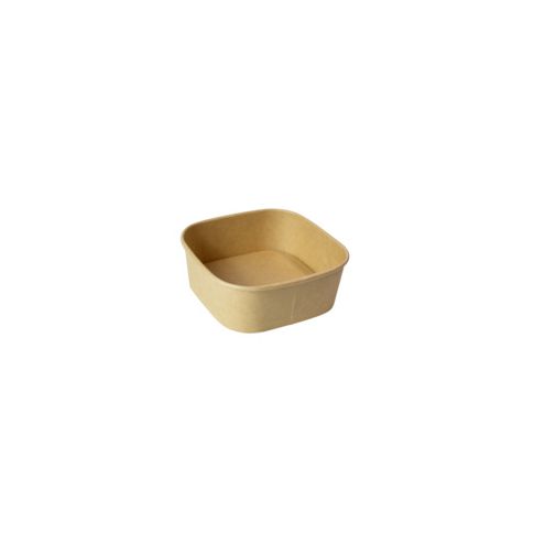 Insalatiera quadrata multiuso Kraft 130x130mm H50mm 500ml