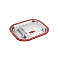 Coperchio in acciaio inox 1/3 in silicone 325x176mm H15mm
