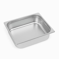 Vassoio GN in acciaio inox 1/2 H 6,5 cm 325x265mm H65mm