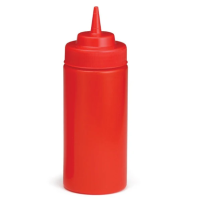 Spremiagrumi rosso morbido a 1 punta, plastica senza BPA  H260mm 630ml