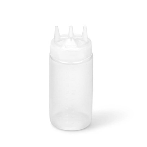 Spremiagrumi trasparente a 3 punta, plastica senza BPA  H185mm 230ml