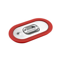 Coperchio in acciaio inox 1/9 in silicone 176x108mm H15mm