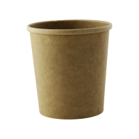 Contenitore in cartone kraft per alimenti caldi e freddi  H104mm 490ml