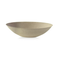 Ciotola "BioNchic" ovale in polpa di canna da zucchero scura 240x145mm H63mm 1000ml