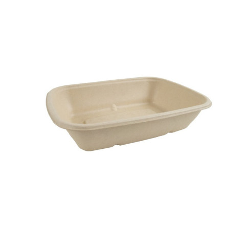 Vaschetta in polpa di canna da zucchero scura 215x158mm H50mm 1000ml