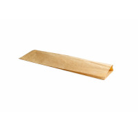 Sacchetto per panino in carta scura kraft antiunto 100x40mm H340mm