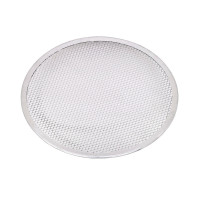 Griglia per pizza rotonda in alluminio con base forata  H4mm