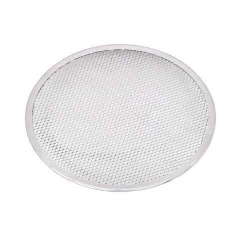 Griglia per pizza rotonda in alluminio con base forata  H4mm