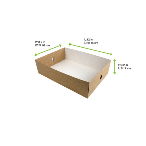 Vassoio kraft per KTray (PAP21) 305x220mm H82mm