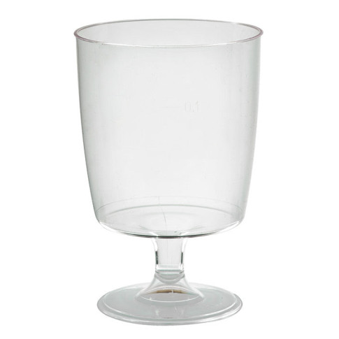 Bicchiere da vino in PS trasparente riutilizzabile  H100mm 150ml