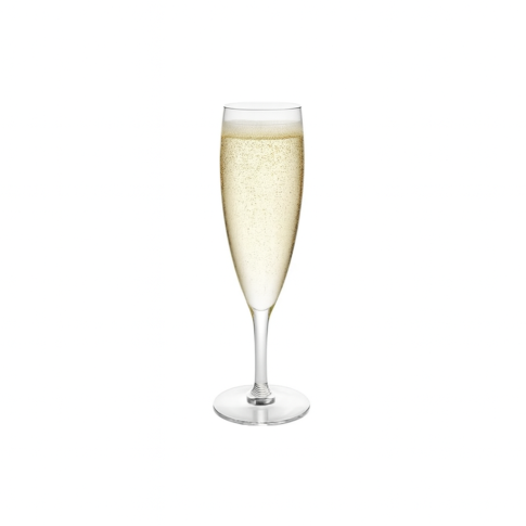 Flute per champagne in PS trasparente riutilizzabile  H195mm 170ml