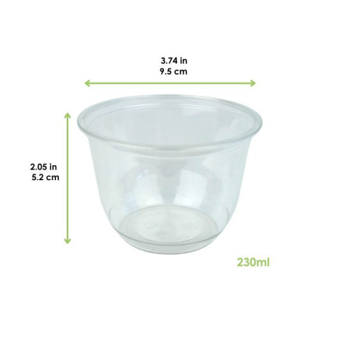Bicchiere PET per dessert   H52mm 230ml