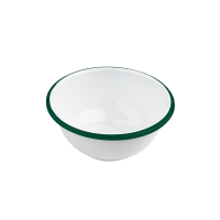 Scodella Enamely smaltata con bordo verde (42)  H70mm 470ml