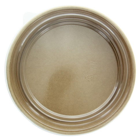 Insalatiera "Buckaty" multiuso, tonda in cartone kraft con coperchio in PP  H65mm 1200ml