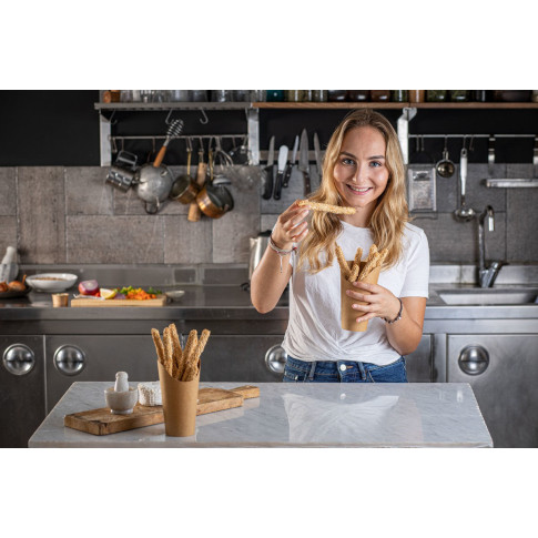 Bicchiere da snack in cartone bianco  H117mm 230ml