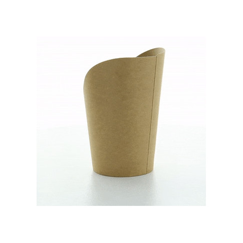 Bicchiere da snack in cartone bianco  H117mm 230ml