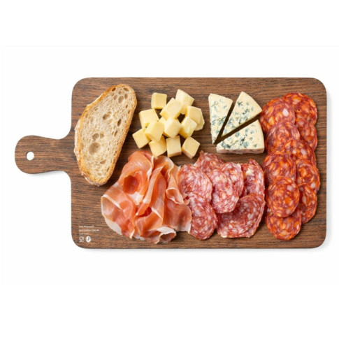 Tavolette da aperitivo bifacciali in marmo e legno imitato 395x245mm