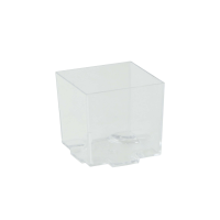 Contenitore fingerfood  "Kara" in PS trasparente 45x45mm H43mm 60ml