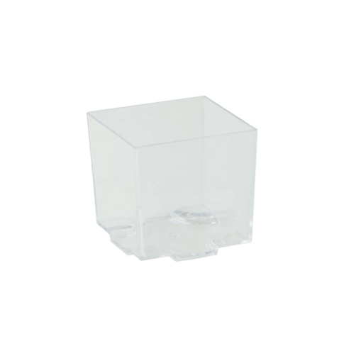 Contenitore fingerfood  "Kara" in PS trasparente 45x45mm H43mm 60ml