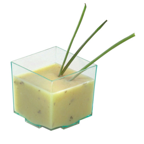 Contenitore fingerfood  "Kara" in PS trasparente 45x45mm H43mm 60ml