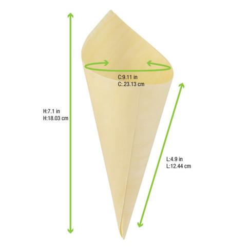 Cono in legno  H180mm