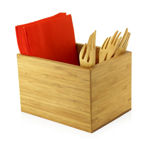 Porta utensili in bamboo  160x120mm H105mm