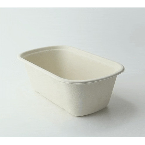 Vaschetta in polpa di canna da zucchero scura 230x135mm H77mm 1350ml