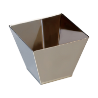 Contenitore in PS argentato  70x70mm H55mm