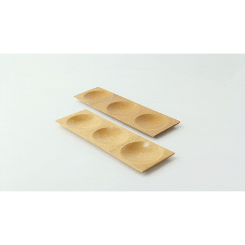 Piatto  in bambù a 3 scomparti "Patong" 180x60mm H10mm