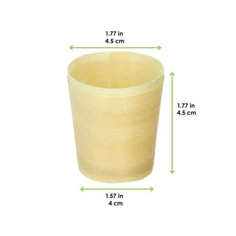 Bicchierino in legno  H45mm