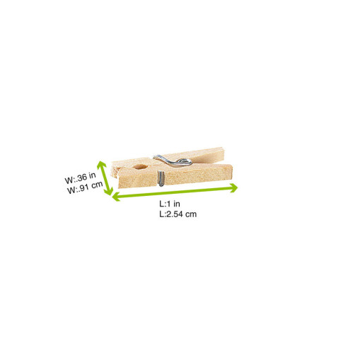 Mini mollette per bucato in legno  H25mm