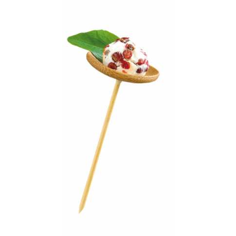 Stecchino Thani in bambù con piatino sospeso (FOR50)  H93mm