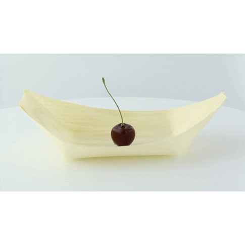 Vaschetta in legno a forma di barca 220x105mm H30mm