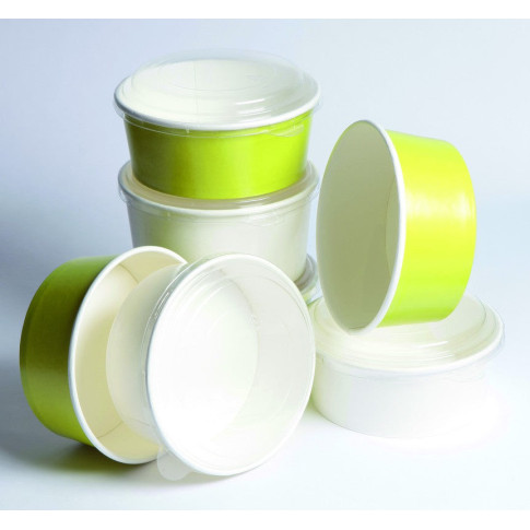 Insalatiera "Buckaty" multiuso, tonda in cartone bianco   H75mm 900ml