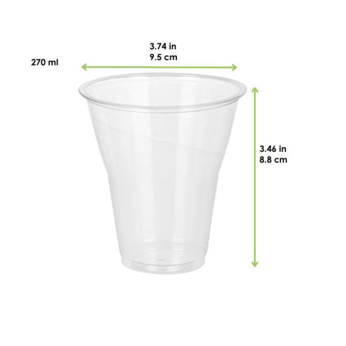 Bicchiere in PET (PET1)  H88mm 270ml