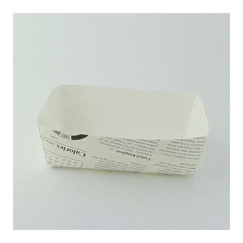 Cono in cartone laminato in PE antiunto, decorazione stampa di giornale 150x90mm H50mm 850ml