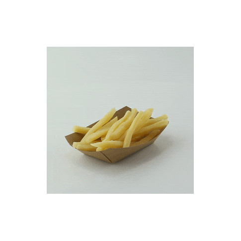 Barchetta in cartone kraft laminato in PE antiunto 120x85mm H20mm 100ml