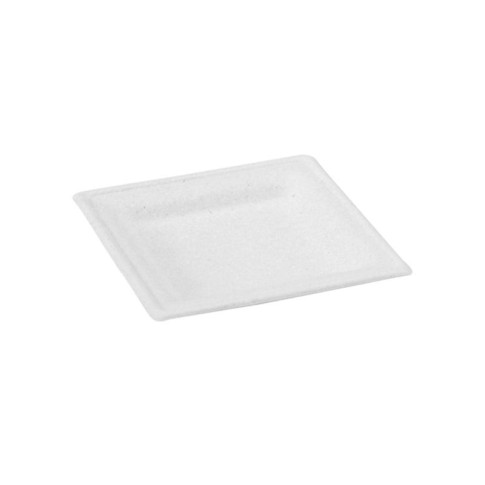 Piatto in polpa di canna da zucchero  160x160mm