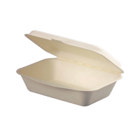 Conchiglia in polpa di canna da zucchero 190x140mm H60mm 600ml