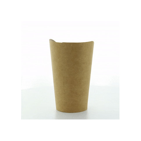 Bicchiere da snack in cartone kraft  H133mm 325ml