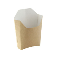Tasca per patatine fritte in cartone kraft  115x90mm H140mm 480ml