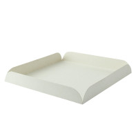 Quadrato sottotorta in cartone bianco con alette 190x190mm H20mm