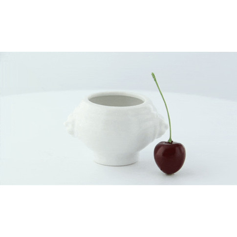 Mini zuppiera in porcellana bianca 80x65mm H50mm