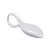 Mini cucchiaio in porcellana bianca 118x41mm H30mm
