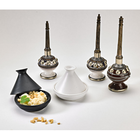Mini tajine in porcellana nera  H80mm