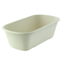 Vaschetta in polpa di canna da zucchero scura 230x135mm H77mm 1350ml