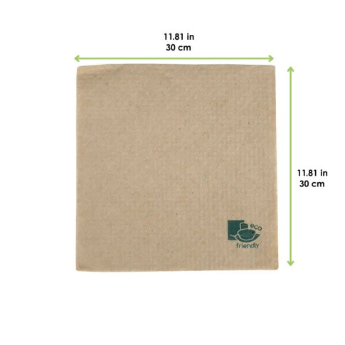 Tovagliolo "Eco-friendly" in carta Écru doppio strato 300x300mm