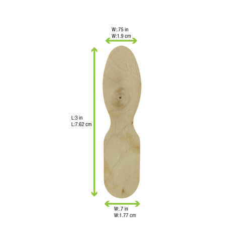 Cucchiaio da gelato in legno  H77mm